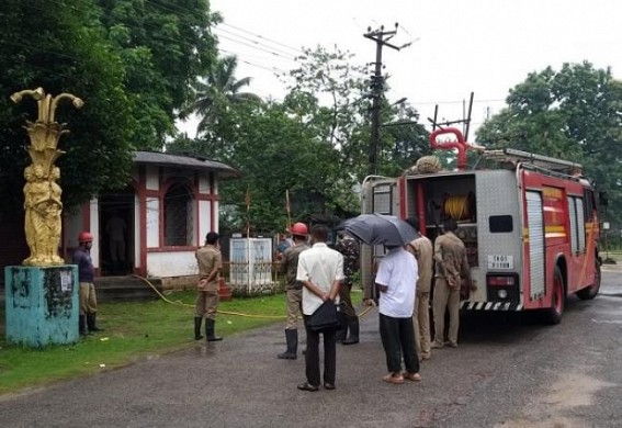 CPI-M Party Office set on Fire by miscreants CPI-M Party Office set on Fire by miscreants